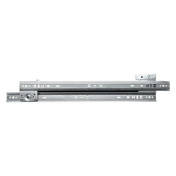 14 Inch Drawer Slides 75 lb Capacity - Side Mount Lever Release - Zinc Plated - 3/4 Extension - Kitchen Cabinet, Vanity, Desk & Store Fixtures