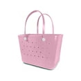 thumbnail image 1 of 14 Inch EVA Perforated Beach Tote Bag, Waterproof Sandproof Rubber Handbag for Pool Grocery Travel Sports, 1 of 6