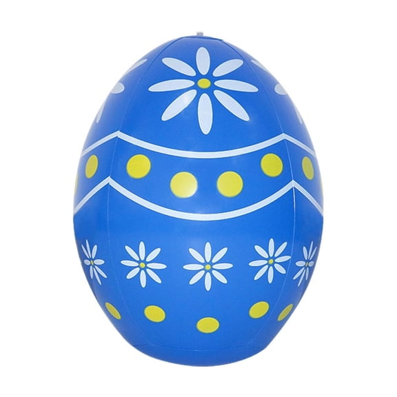 14 Inch Easter Inflatable Eggs Outdoor Decorations Easter Yard Decorations Yard Lawn Garden Decor Blue