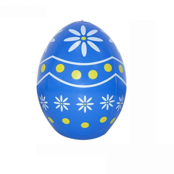 14 Inch Easter Inflatable Eggs Outdoor Decorations Easter Yard Decorations Yard Lawn Garden Decor Blue