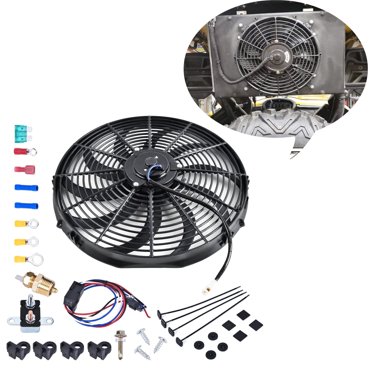 Universal 12" Electric Radiator Cooling Fan Kit – Push/Pull, 2-Pack By Autodayplus