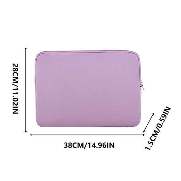 14 Inch Foam Laptop Sleeve Case Protective Soft Padded Zipper Cover Carrying Computer Bag Compatible with 14" Notebook Chromebook Tablet Ultrabook (Purple)