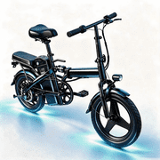 14 Inch Foldable Electric Bike Peak 500W Brushless Motor 36V 12Ah Removable Battery 19.9 MPH Max Speed Adult Electric Commuter Bike for Shopping