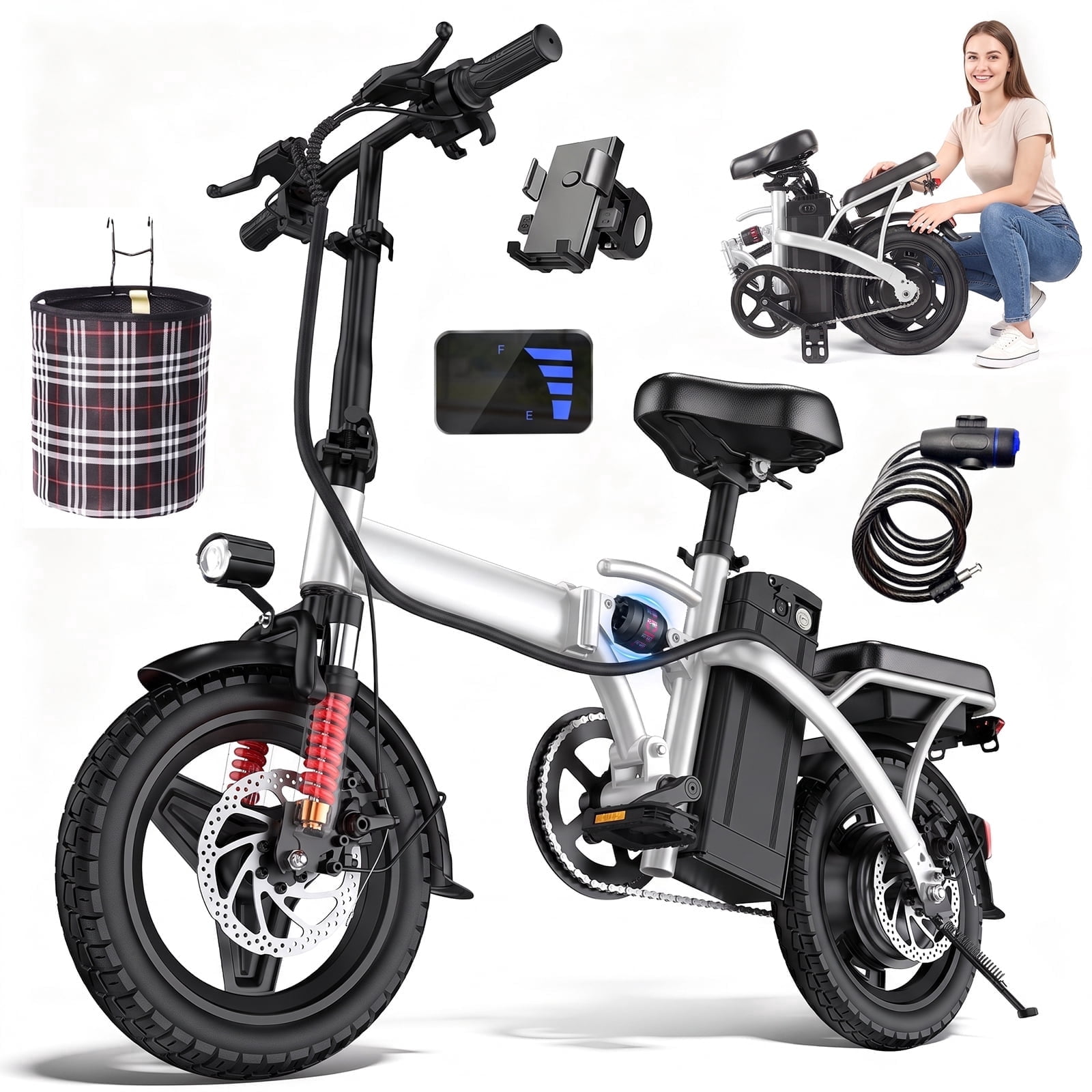 bicycle supplier folding electric K-One eBike Hub Drive | Compact Bike and up to a 109 km (68 Folding Electric Bike for Adults
