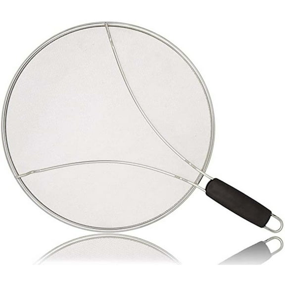 14 Inch Frying Pan Splatter Screen Stops 99% Oil Grease For Kitchen Dining Bar