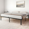thumbnail image 1 of WhizMax Full Size Metal Platform Bed with Storage, Black, 1 of 7