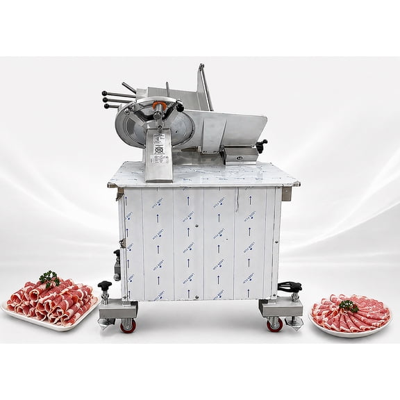 14 Inch Fully Automatic Commercial Meat Slicer NSF Electric Deli Slicer for Meat Cheese Vegetable, Heavy Duty 110V
