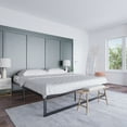 thumbnail image 1 of 14-Inch (H) Metal Platform Bed Frame - No Box Spring Needed with Steel Slat Support and Quick Lock Functionality (King), 1 of 17