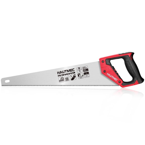 14 Inch Hand Saw for Wood Cutting, 11 TPI Small Crosscut Wood Saws with Triple-Ground Teeth, Fine Cut Handsaw for Woodworking, Garden, Trees