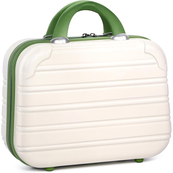 14-Inch Hardshell Makeup Train Case, PC+ABS Travel Cosmetic Organizer and Storage Box, Durable Portable Toiletry Bag Gift for Women