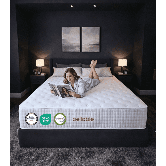 14 Inch Hybrid Full Size Mattress, Medium Firm Memory Foam and Pocket Spring Mattress in a Box, Back Pain Relief