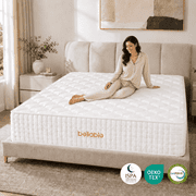 Bellable 14-inch King Hybrid Mattress, Medium-Firm Memory Foam and Innerspring in a Box