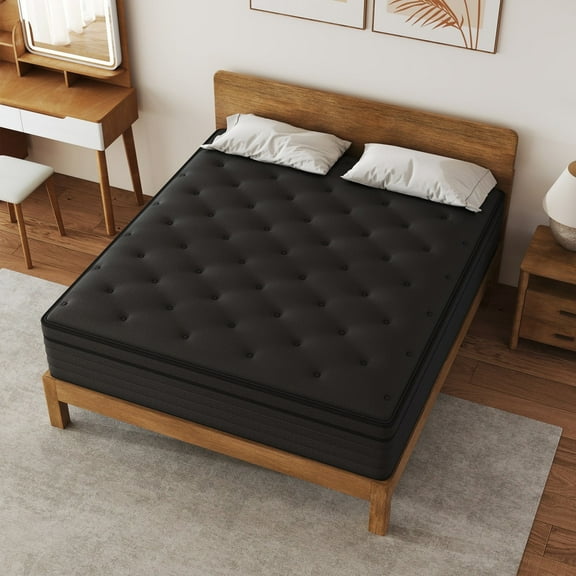 14 inch Hybrid Mattress Medium Twin Sizes，Memory Foam & Coils Breathable，Design Premium Hybrid Mattress