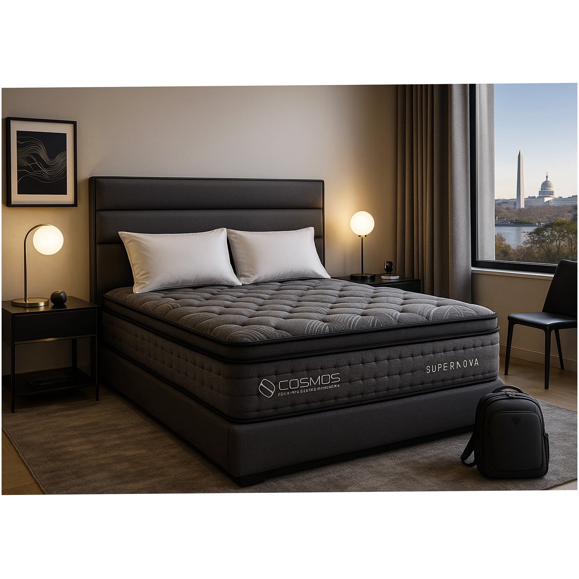 14 Inch King Hybrid Mattress in a Box, Medium Firm Support with Memory Foam & Pocket Springs, Motion Isolation, Edge Support, Pressure Relief, CertiPUR-US Certified