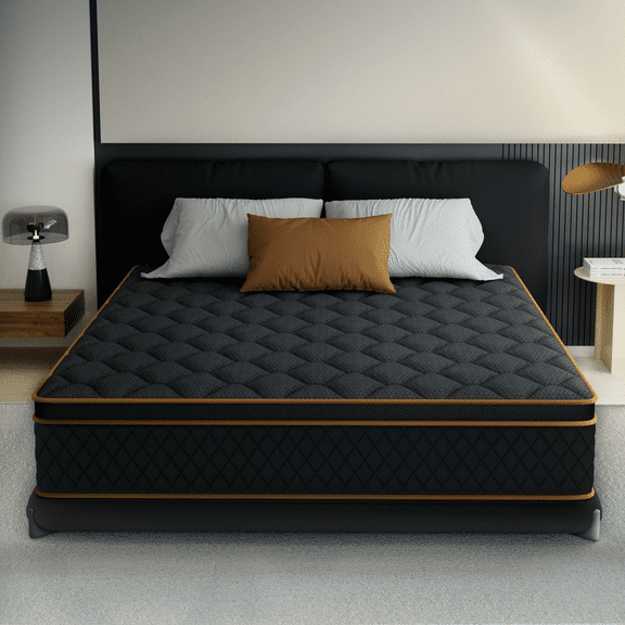 14 Inch King Mattress, Memory Foam and Pocket Spring Hybrid Medium Comfort Mattress in a Box,Adult