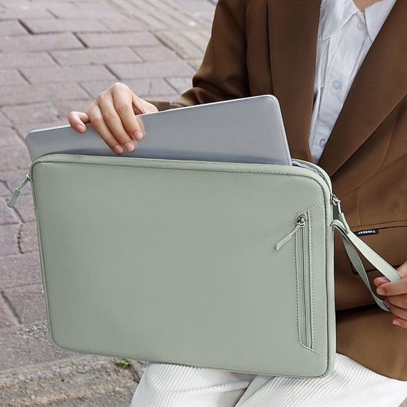 14 Inch Laptop Bag Waterproof Shockproof Computer Sleeve Double Layer Storage Scratch Resistant Carrying Case for Laptop Tablet Work Travel Business Office Daily Use