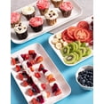 thumbnail image 1 of 14 Inch Large Serving Platter Set of 3, White Porcelain Serving Trays for Entertaining, Rectangular Platters for Turkey Meat Appetizer Party, Oven Microwave Dishwasher Safe Dinnerware, 1 of 3