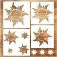 thumbnail image 1 of 14 Inch Large Sun Stencil for Painting on Wood Tangled Sun Stencil for Crafts Reusable Stencils Templates for Wood Canvas Wall Furniture Home Decor (Sun4), 1 of 7