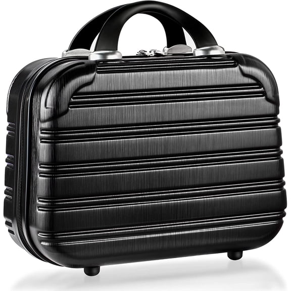 14-Inch Makeup Train Case Hardshell PC+ABS Travel Cosmetic Organizer, Makeup Storage Box for Toiletry Durable Portable Gifts for Women.