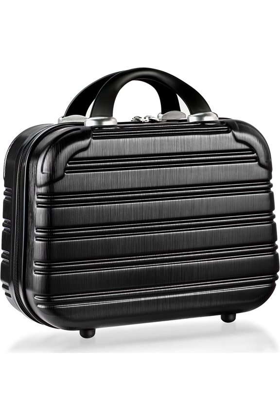 14-Inch Makeup Train Case Hardshell PC+ABS Travel Cosmetic Organizer, Makeup Storage Box for Toiletry Durable Portable Gifts for Women.