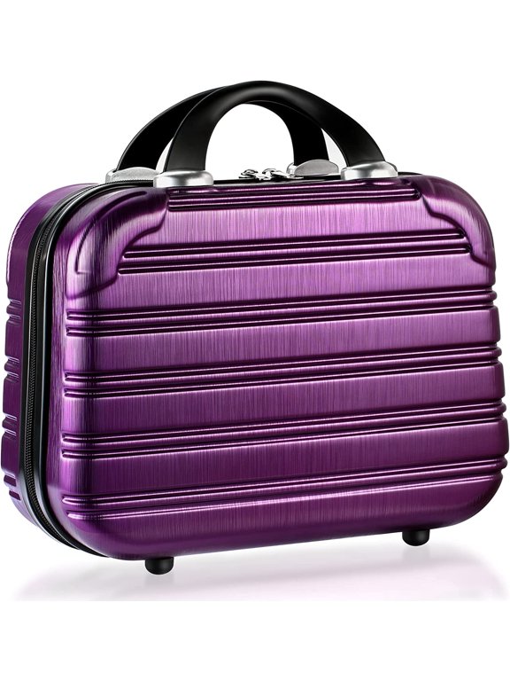 14-Inch Makeup Train Case Hardshell PC+ABS Travel Cosmetic Organizer, Makeup Storage Box for Toiletry Durable Portable Gifts for Women.