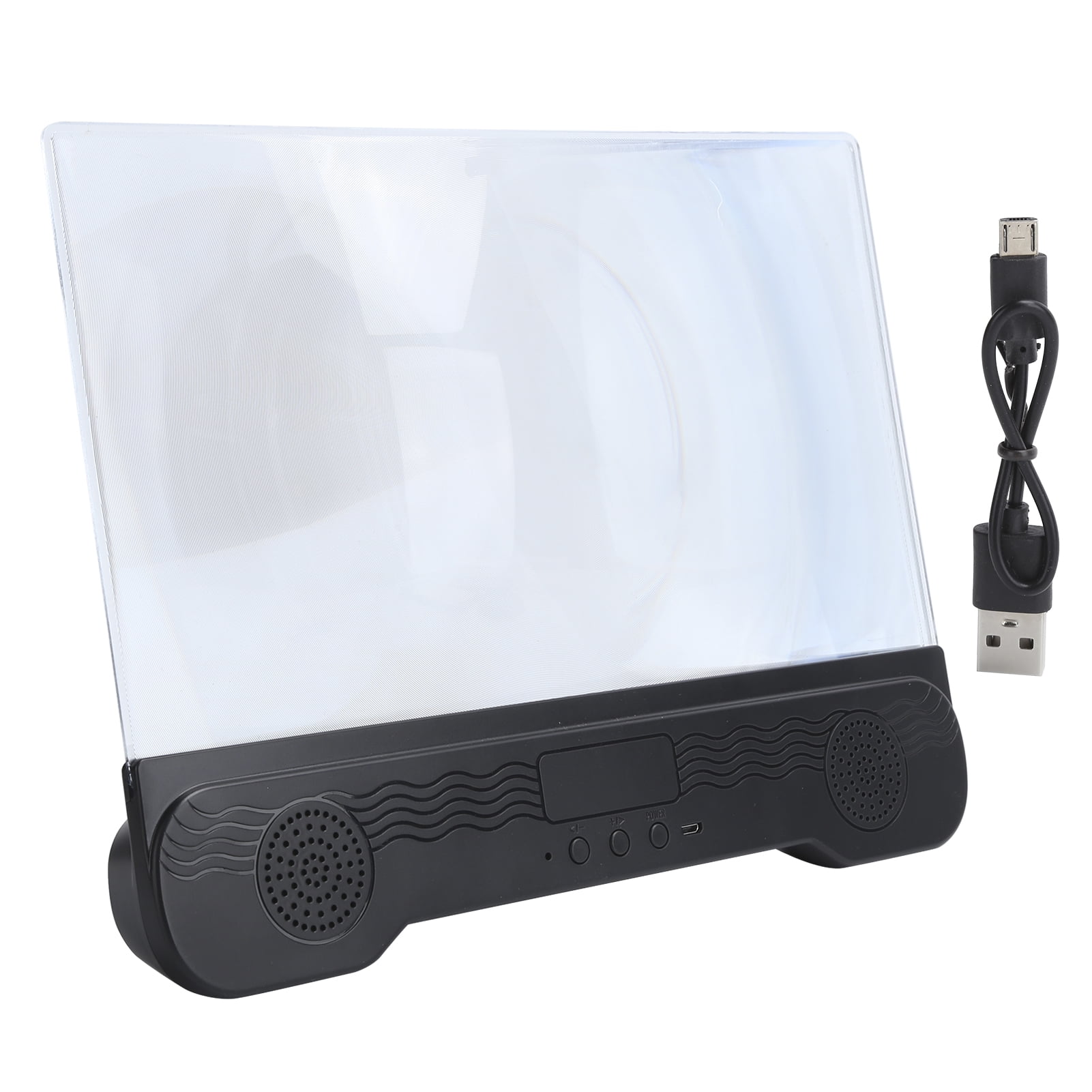 14 Inch Mobile Phone Screen Magnifier with Bluetooth Speaker and Video Amplifier Stand Bracket