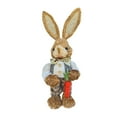 thumbnail image 1 of 14-Inch Outdoor Easter Bunny Decor, 35cm Tall Faux Rush Rabbit Statue, Weather-Resistant for Garden, Patio & Spring Landscape Display D, 1 of 4