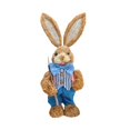 thumbnail image 1 of 14-Inch Outdoor Easter Bunny Decor, 35cm Tall Faux Rush Rabbit Statue, Weather-Resistant for Garden, Patio & Spring Landscape Display E, 1 of 4