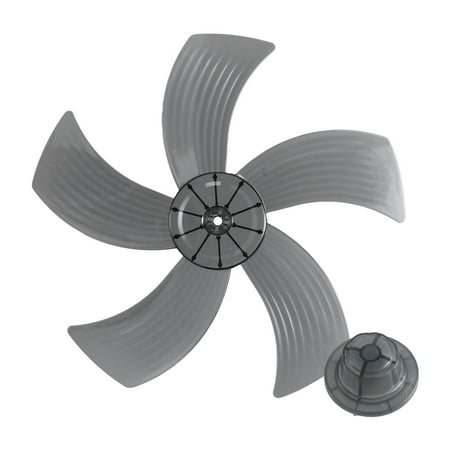 14 Inch Plastic Fan Blade Replacement for Stand Fan with Nut Cover