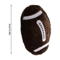 14-Inch Plush Football Decorative Pillow, Soft Lint Ball Toy for Home Decor, Furry Sports Cushion Pillow for Sofa, Bed, and Gift Decoration, Cozy Throw Pillow for Living Room