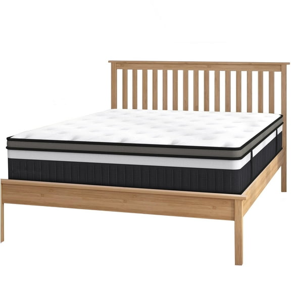 14 Inch Queen Mattress in a Box, Gel Memory Foam Hybrid Mattress for Cool Sleep & Pressure Relief, Medium Feel with Motion Isolation, Breathable Cover, CertiPUR-US Certified