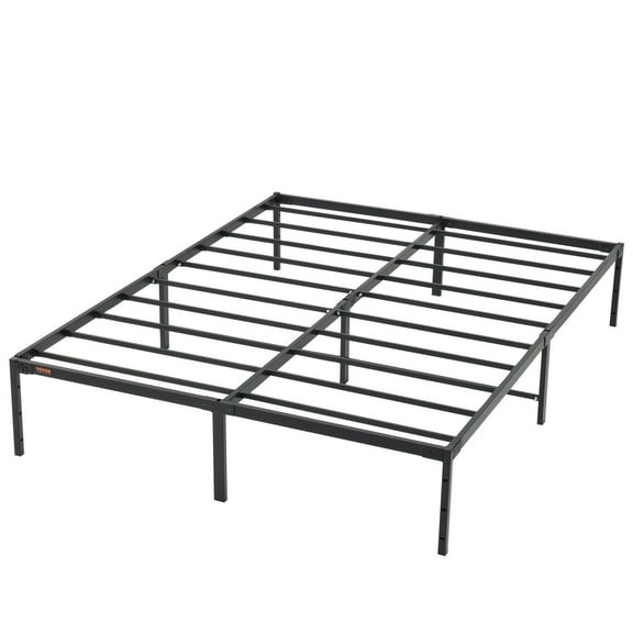 14 Inch Queen Metal Bed Frame Platform, No Box Spring Needed, 1500 lbs Loading Capacity Embedded Heavy Duty Mattress Foundation with Steel Slat Support, Easy Assembly, Noise Free
