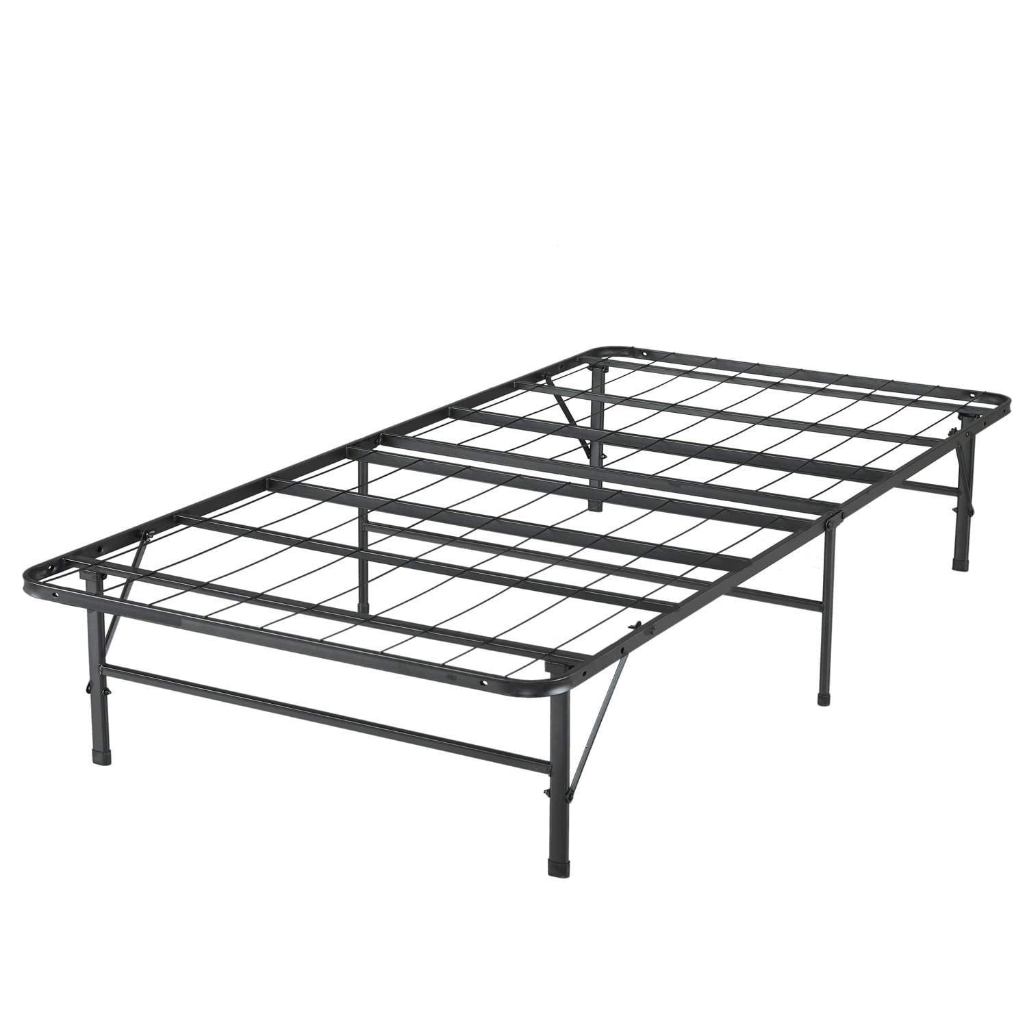 14 Inch Queen Solid Wood Platform Bed Frame, No Squeak Bed Frame with