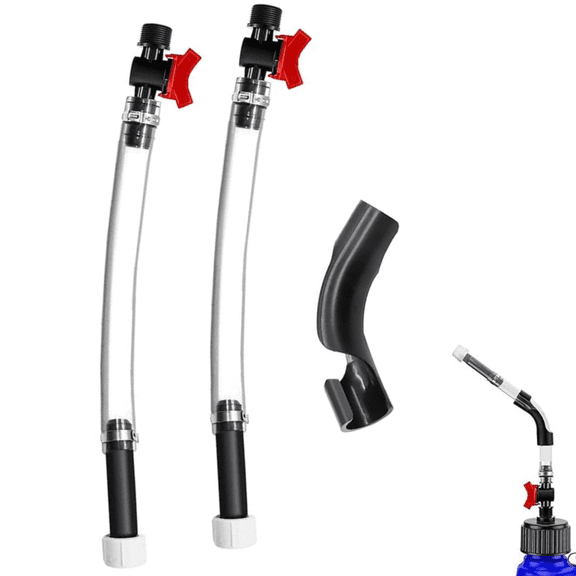 14-Inch Racing Fuel Hose with Ball Valve & Bender - For Off-Road & Track Use
