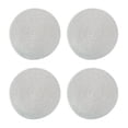 thumbnail image 1 of 14 Inch Round Braided Placemats, Heat-Resistant Stain Resistant Anti-Skid Place Mat, Round Table Mats Washable Polyproplene Table Mats Placemats for Dining Tables (Set of 4,Silver ), 1 of 9