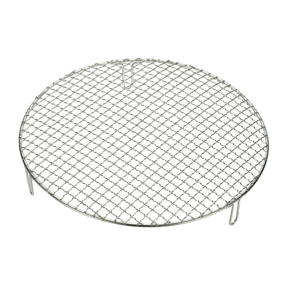 14 Inch Round Cooking Rack, Stainless Steel Canning Racks with Legs, Barbecue Mesh Grill for Baking Cooling Steaming Cookware