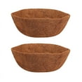 thumbnail image 1 of 14-Inch Round Natural Coconut Fiber Coir Planter Liners, (2 Pack), 1 of 5