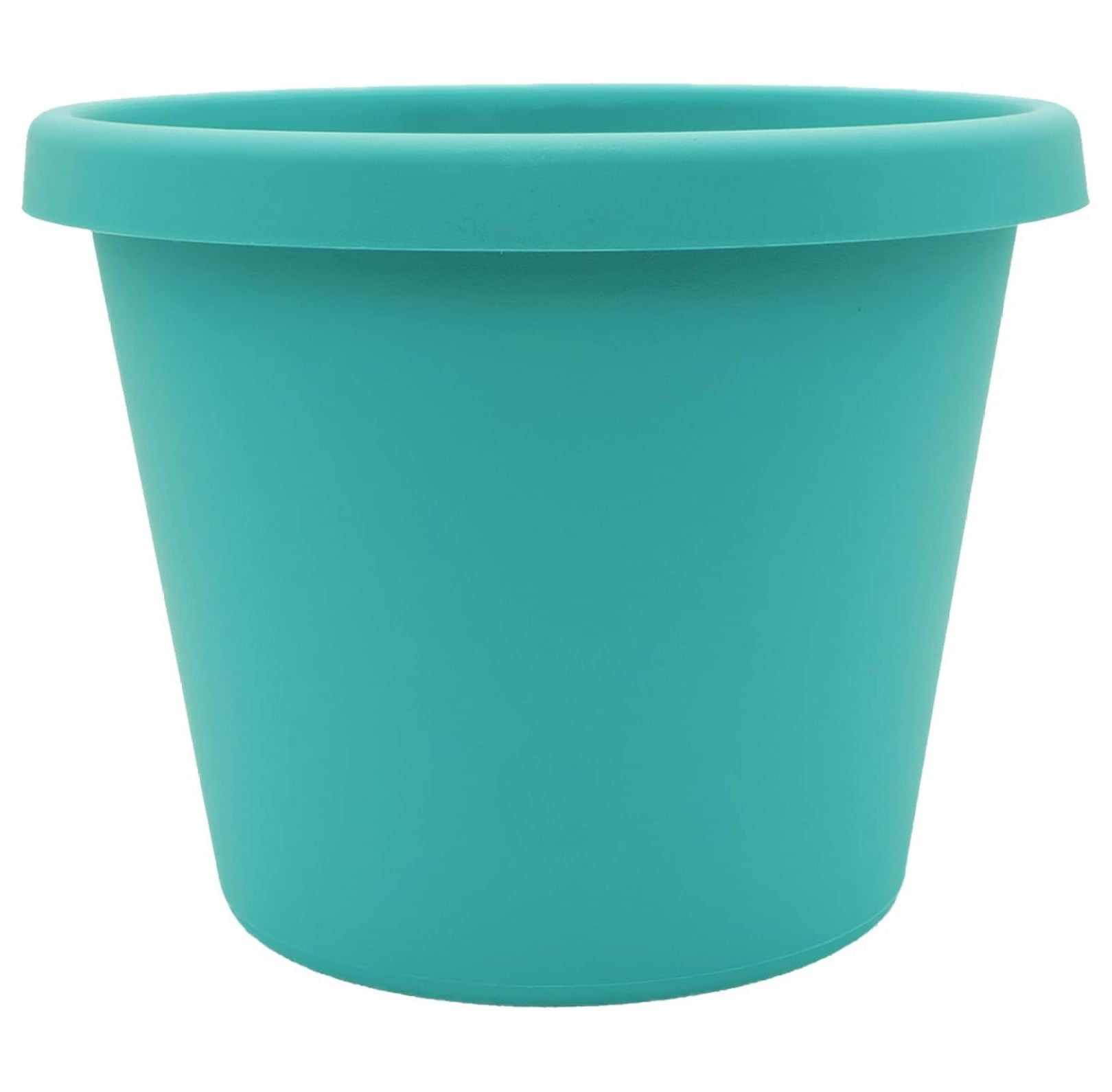 14 Inch Round Prima Planter - Plastic Plant Pot with Rolled Rim for ...