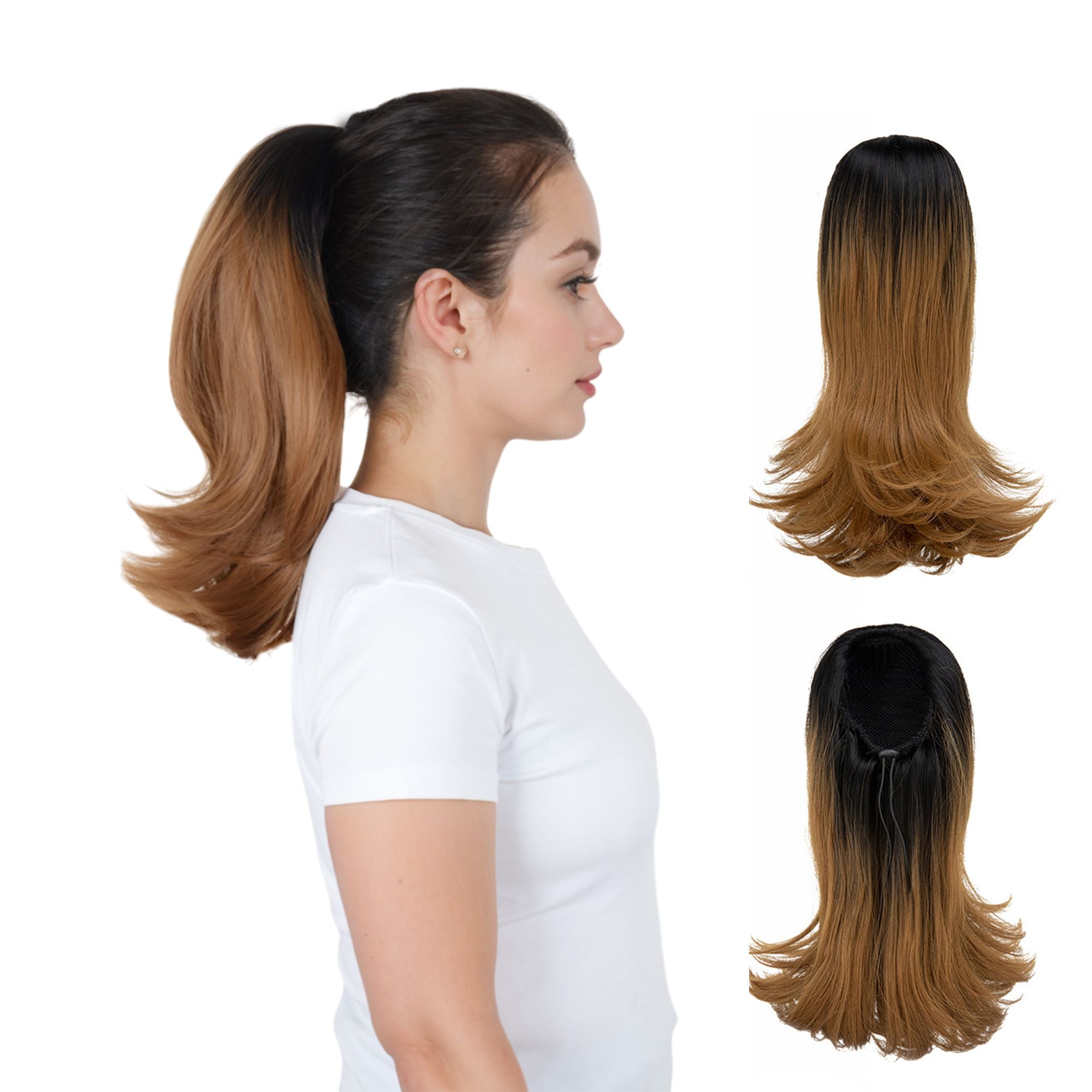 14-Inch Short Curly Drawstring Ponytail Extension High Heat-Resistant ...