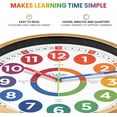 thumbnail image 1 of 14 Inch Silent Analog Learning Clock for Kids - Classroom Wall Decor - Easy  Teaching Tool, 1 of 6
