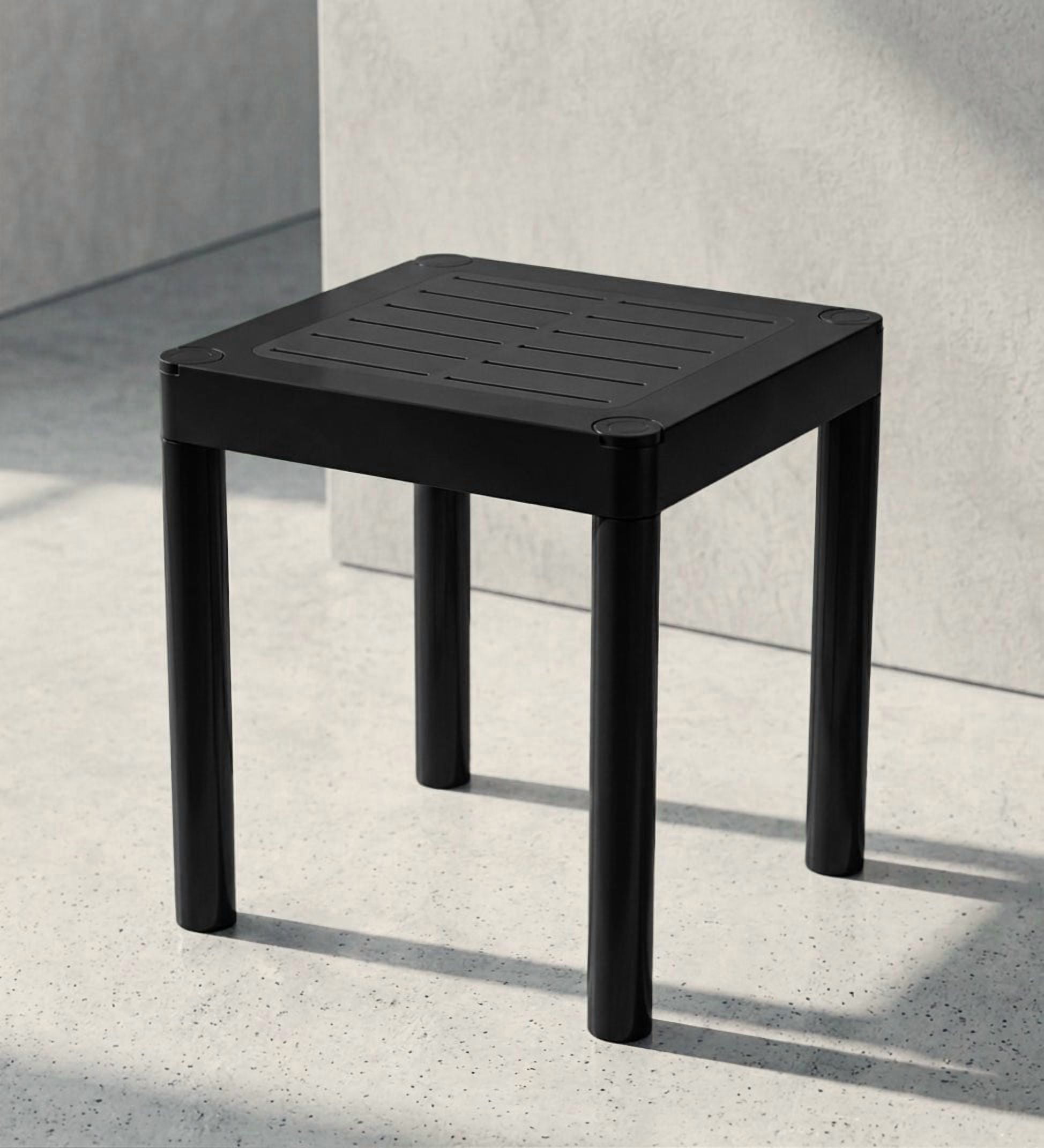 14 Inch Square Plastic Table Stackable Indoor Outdoor 14 Inch High ...
