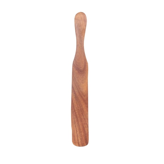 11.1 Inch Teak Wood Spatula for Cooking Non Toxic Kitchen Utensil Scraper Spurtle Kitchen Tools Flat Wooden Egg Flipper Spatulas Turner Cooking Spoon Bamboo Spatula Turner Cast Iron Sourdough Stirrer