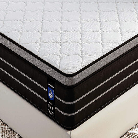 14 Inch Twin Medium Firm Hybrid Mattress, High-Density Foam, Individually Wrapped Springs, Bed-in-a-Box Design, Hypoallergenic Fabric, Motion Isolation
