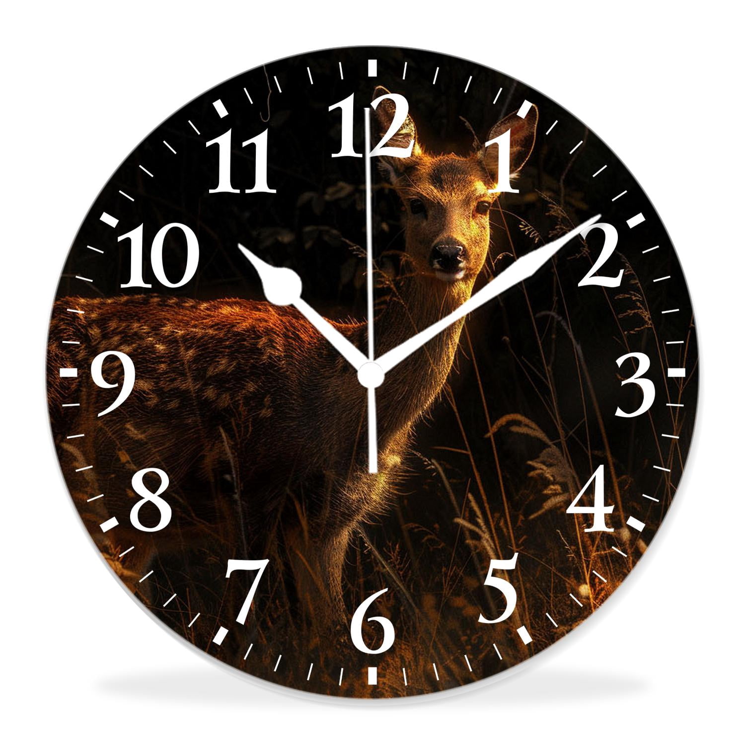 14 Inch Wall Clock Battery Operated Silent Clock Decorative for Office ...