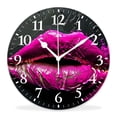 thumbnail image 1 of 14 Inch Wall Clock Battery Operated Silent Clock Decorative for Office, Kitchen, Outdoor, Living Room，Beautiful Lip Elegant, 1 of 4