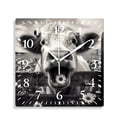thumbnail image 1 of 14 Inch Wall Clock Battery Operated Silent Clock Decorative for Office, Kitchen, Outdoor, Living Room，Black and White Cow Pretty Drawing, 1 of 4