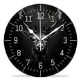 thumbnail image 1 of 14 Inch Wall Clock Battery Operated Silent Clock Decorative for Office, Kitchen, Outdoor, Living Room，Deer Lovely Pattern, 1 of 4