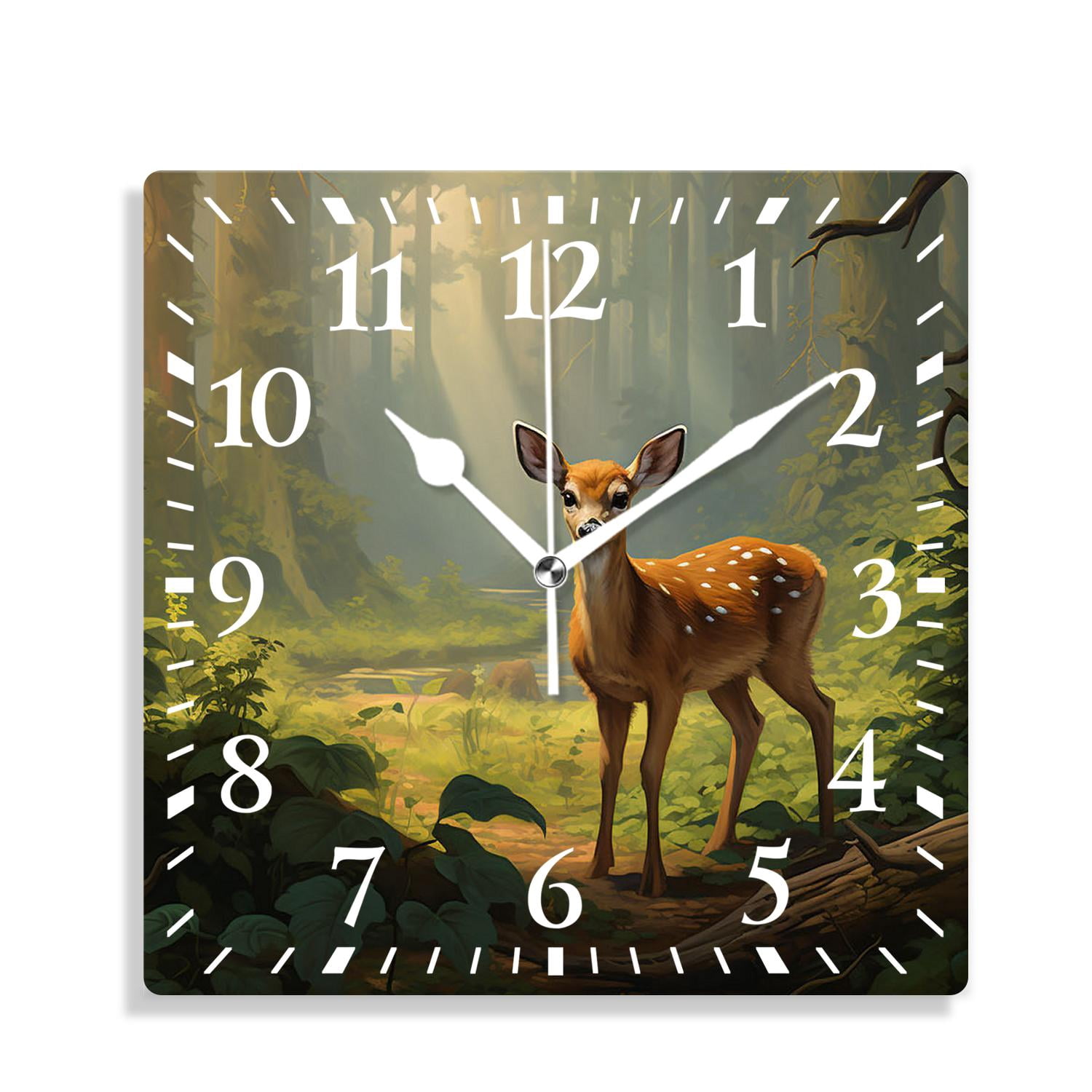 14 Inch Wall Clock Battery Operated Silent Clock Decorative for Office ...