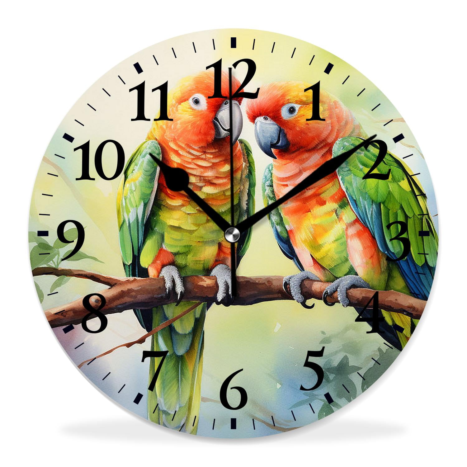 14 Inch Wall Clock Battery Operated Silent Clock Decorative for Office