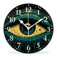 thumbnail image 1 of 14 Inch Wall Clock Battery Operated Silent Clock Decorative for Office, Kitchen, Outdoor, Living Room，Retro Boho Style Eye Symbol Art, 1 of 4
